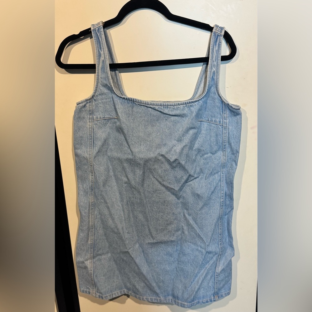Zara Light Blue Denim Dress